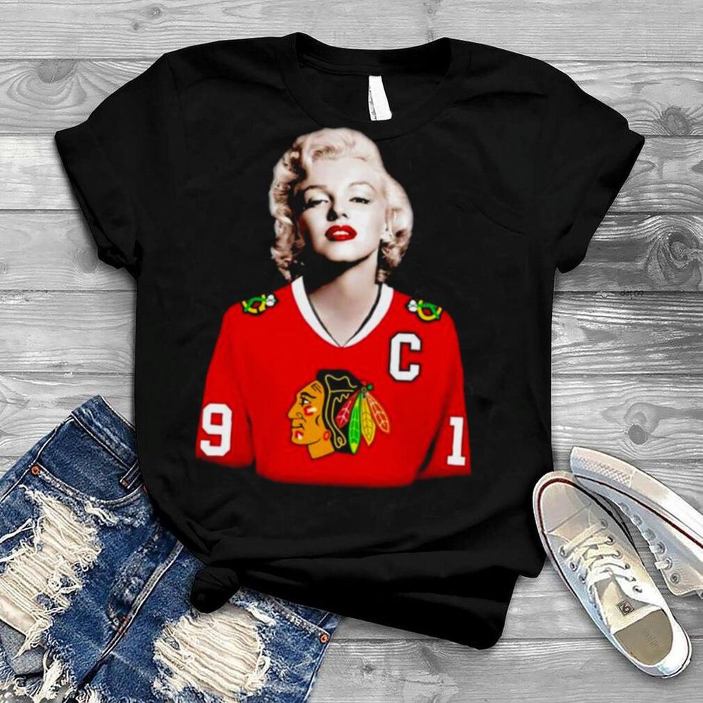 Marilyn Monroe Chicago Blackhawks Toews Jersey Shirt