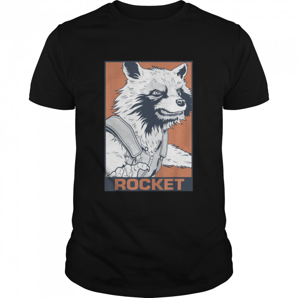 Marvel Avengers Endgame Rocket Pop Art Graphic T-Shirt