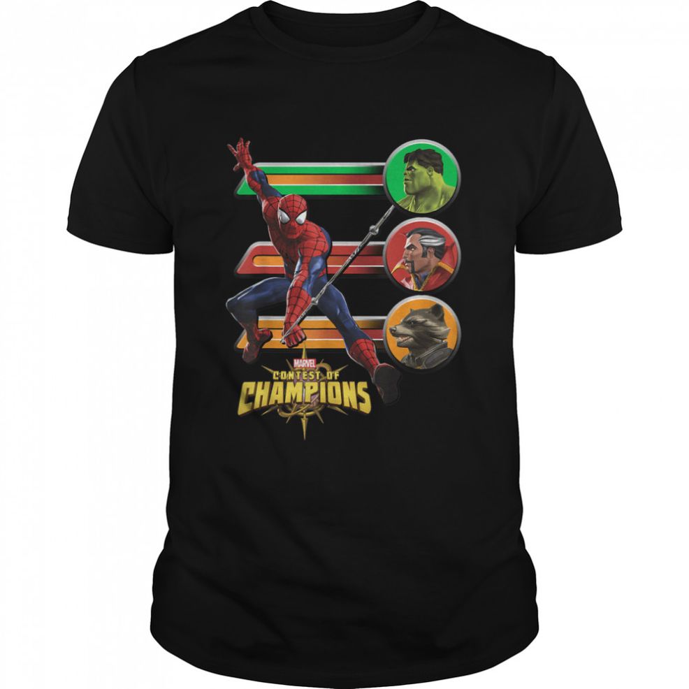 Marvel Contest Of Champions Spider Man Match Graphic T Shirt