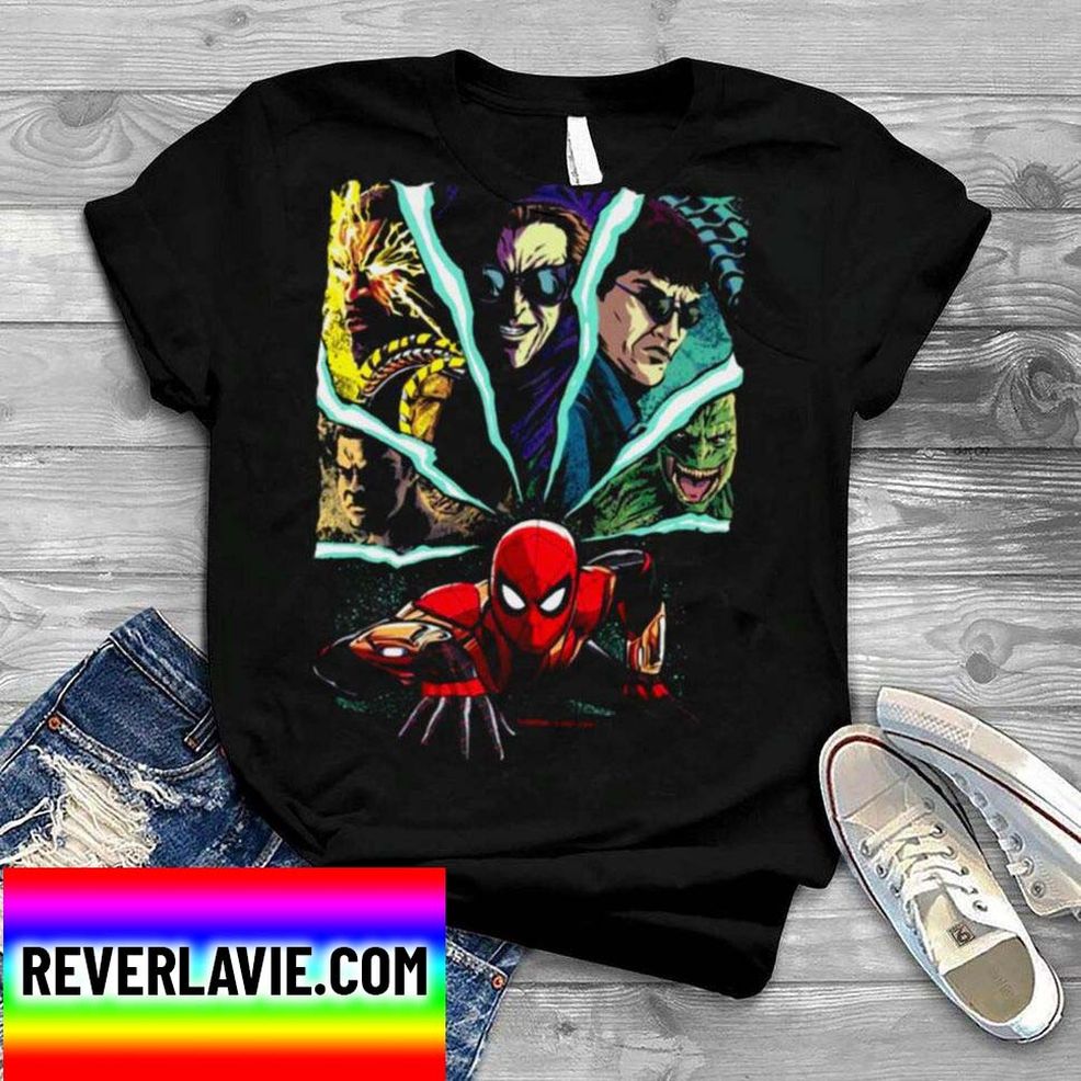 Marvel Spider Man No Way Home Spider Man And Foes Langarmshirt Classic T Shirt