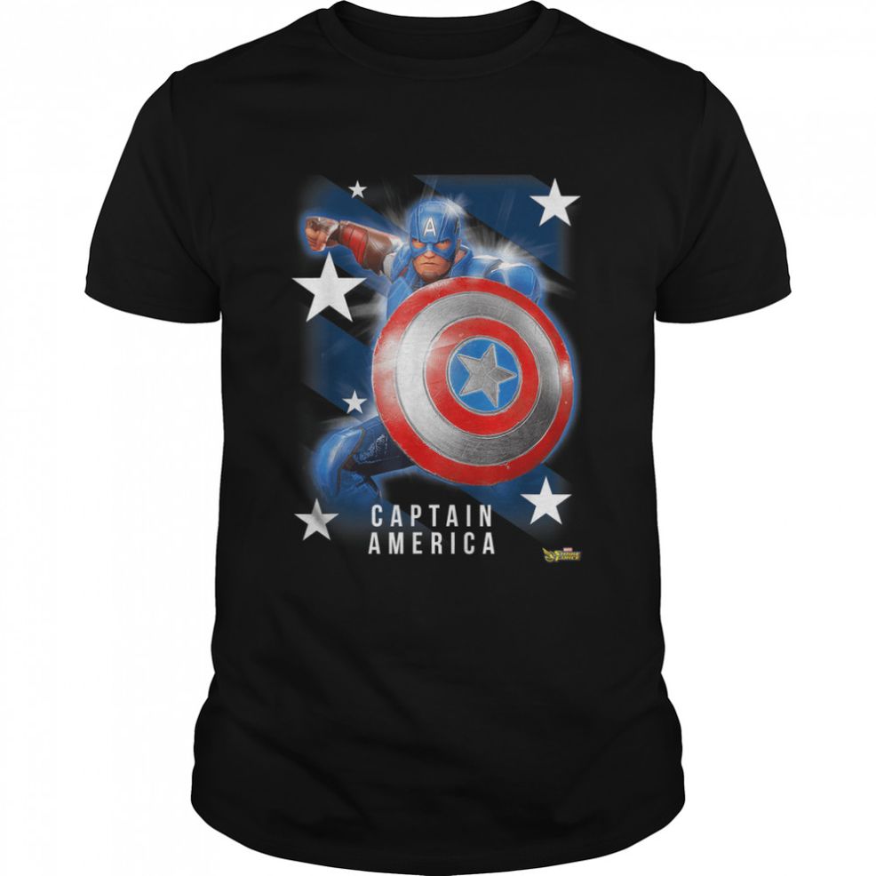 Marvel Strike Force Captain America Graphic T Shirt