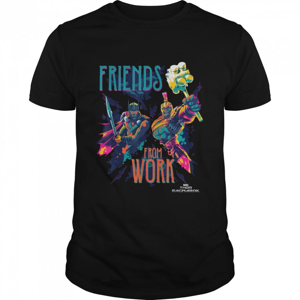 Marvel Thor Ragnarok Working Friends Neon Blast T Shirt