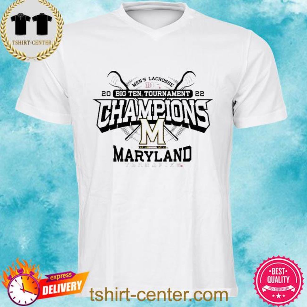 Maryland Terrapins 2022 Big Ten Men’s Lacrosse Conference Champions Shirt