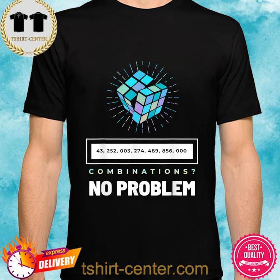 Math Speed Cubing Puzzle Cubing Cuber Combinations Shirt