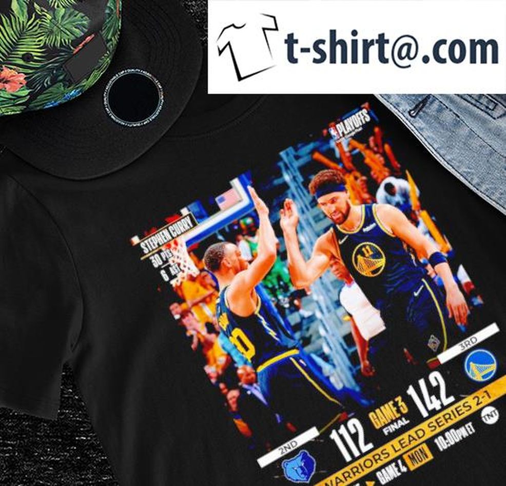 Memphis Grizzlies Vs Golden State Warriors Stephen Curry 112 142 Warriors Lead Series 2 1 Poster Shirt