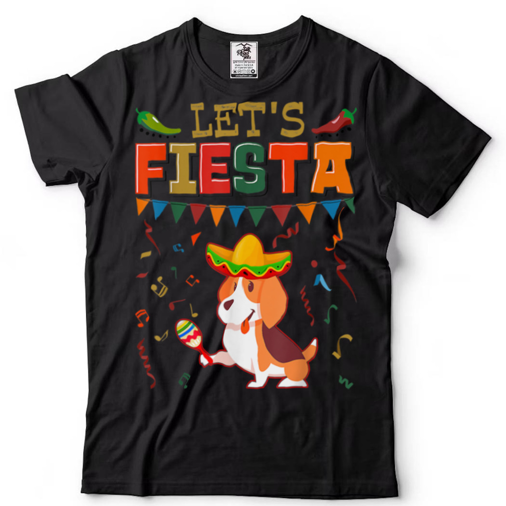 Mexican Cinco De Mayo Fiesta   Let’s Fiesta Beagle T Shirt