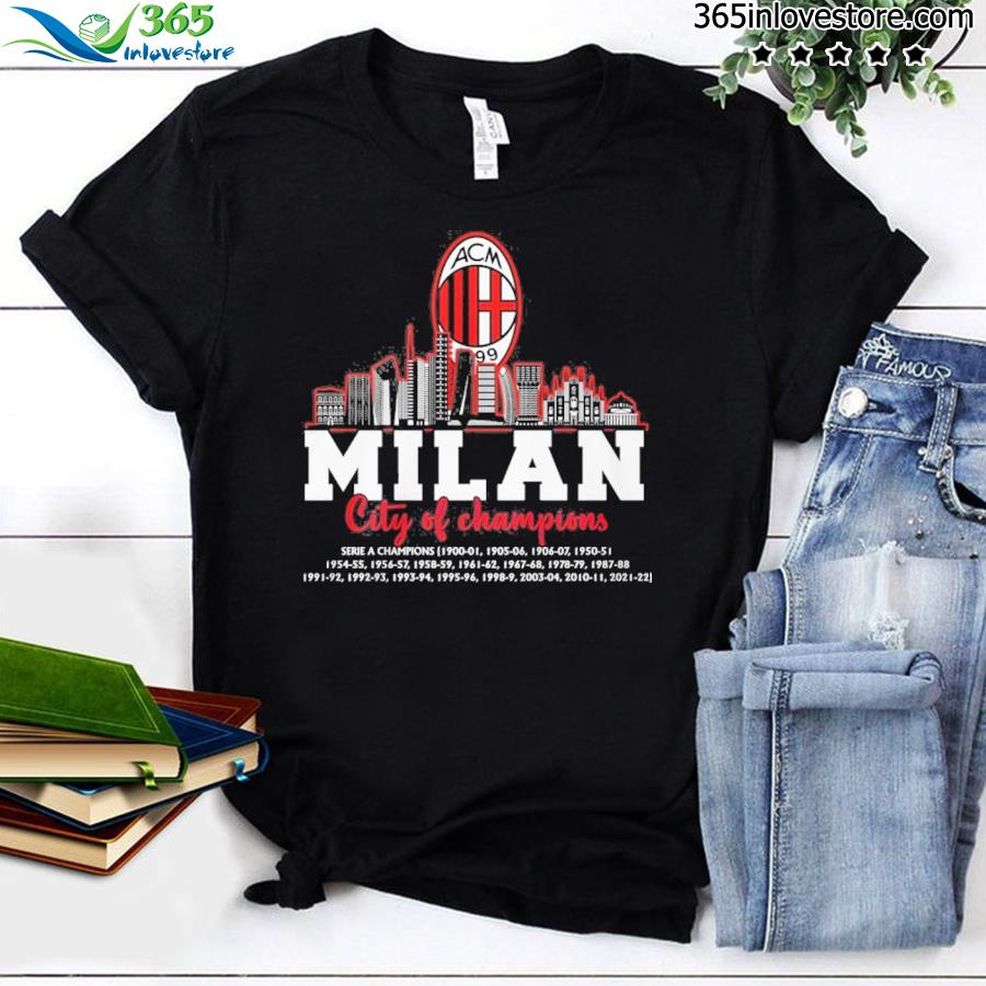 Milan City Of Champions Serie A Champions 2022 Shirt