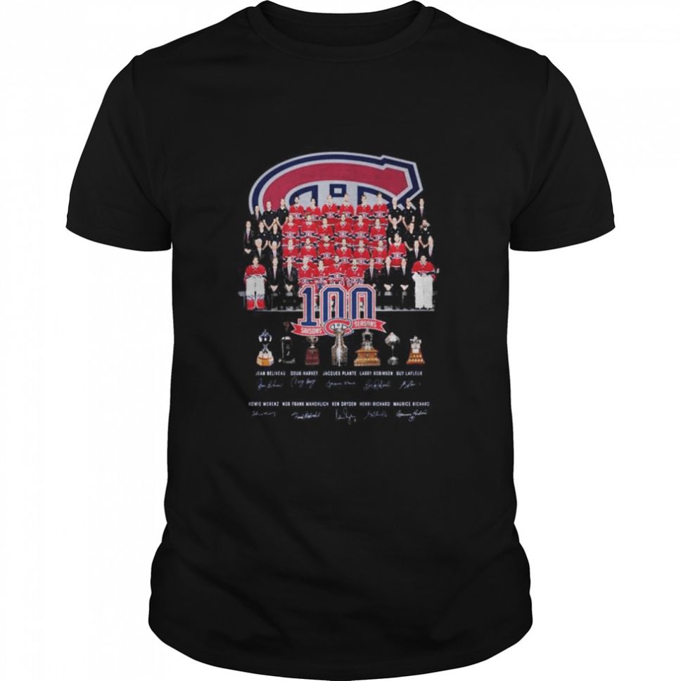 Montreal Canadiens 100 Saisons Seasons Signatures Shirt