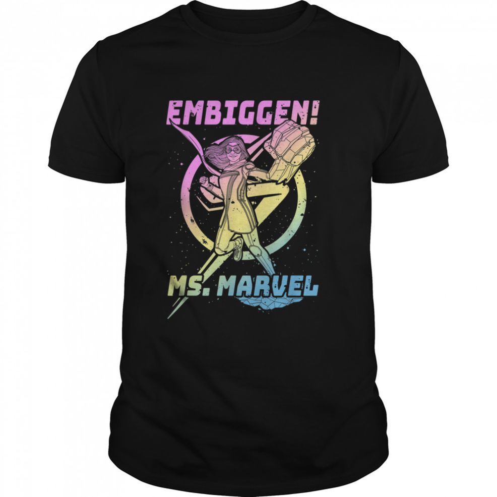 Ms. Marvel Embiggen! Gradient Ms. Marvel Poster T Shirt