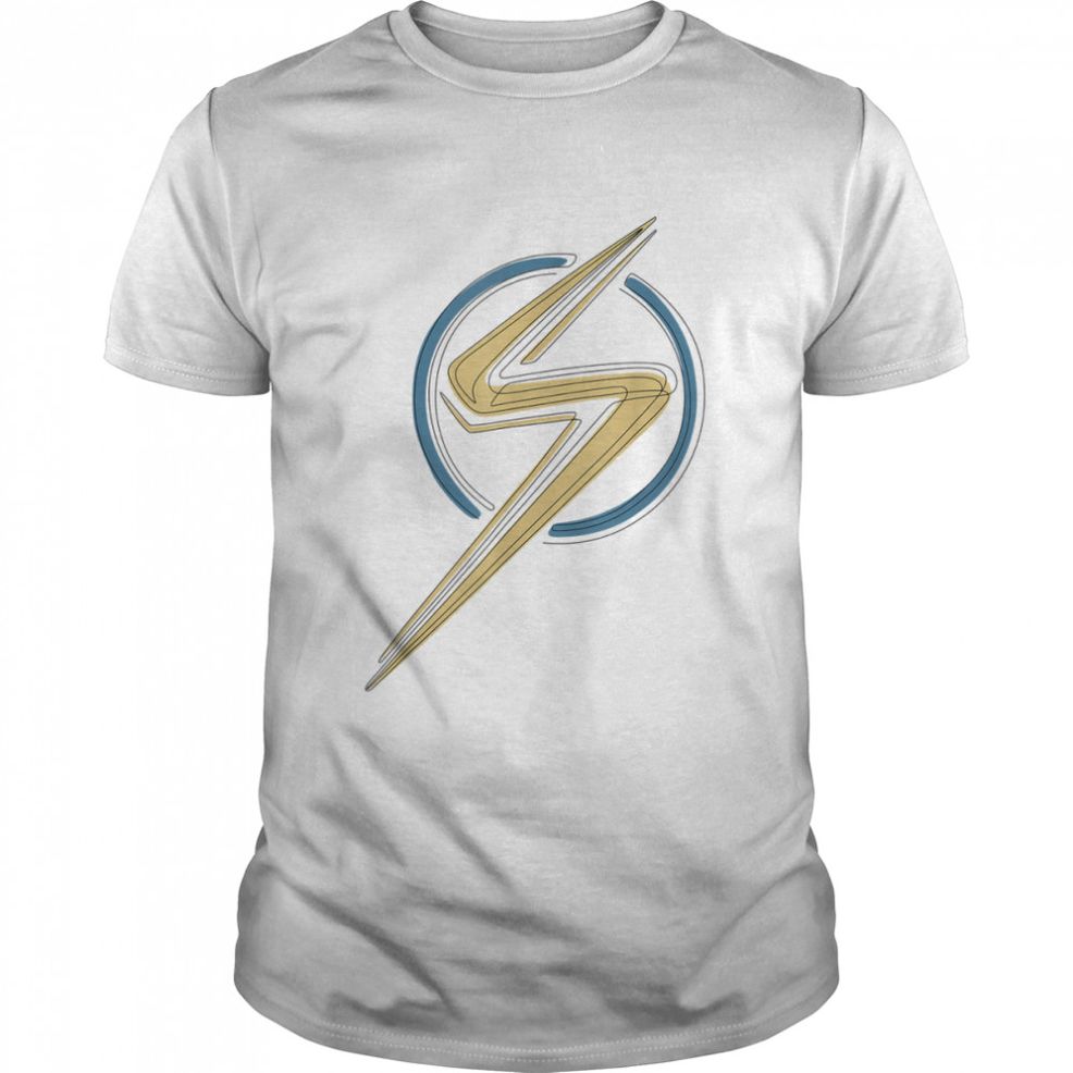 Ms. Marvel Lightning Bolt Big Logo T Shirt