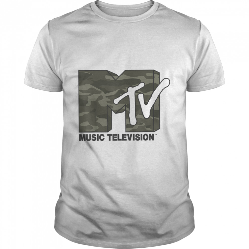 MTV Camouflage Logo Graphic T-Shirt