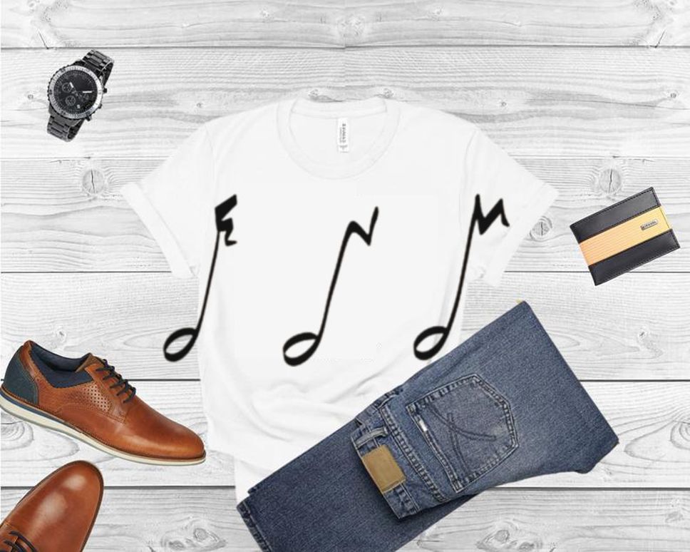 Music Notes Monogram Logo ENM Initials By Elyse Miller Shirt