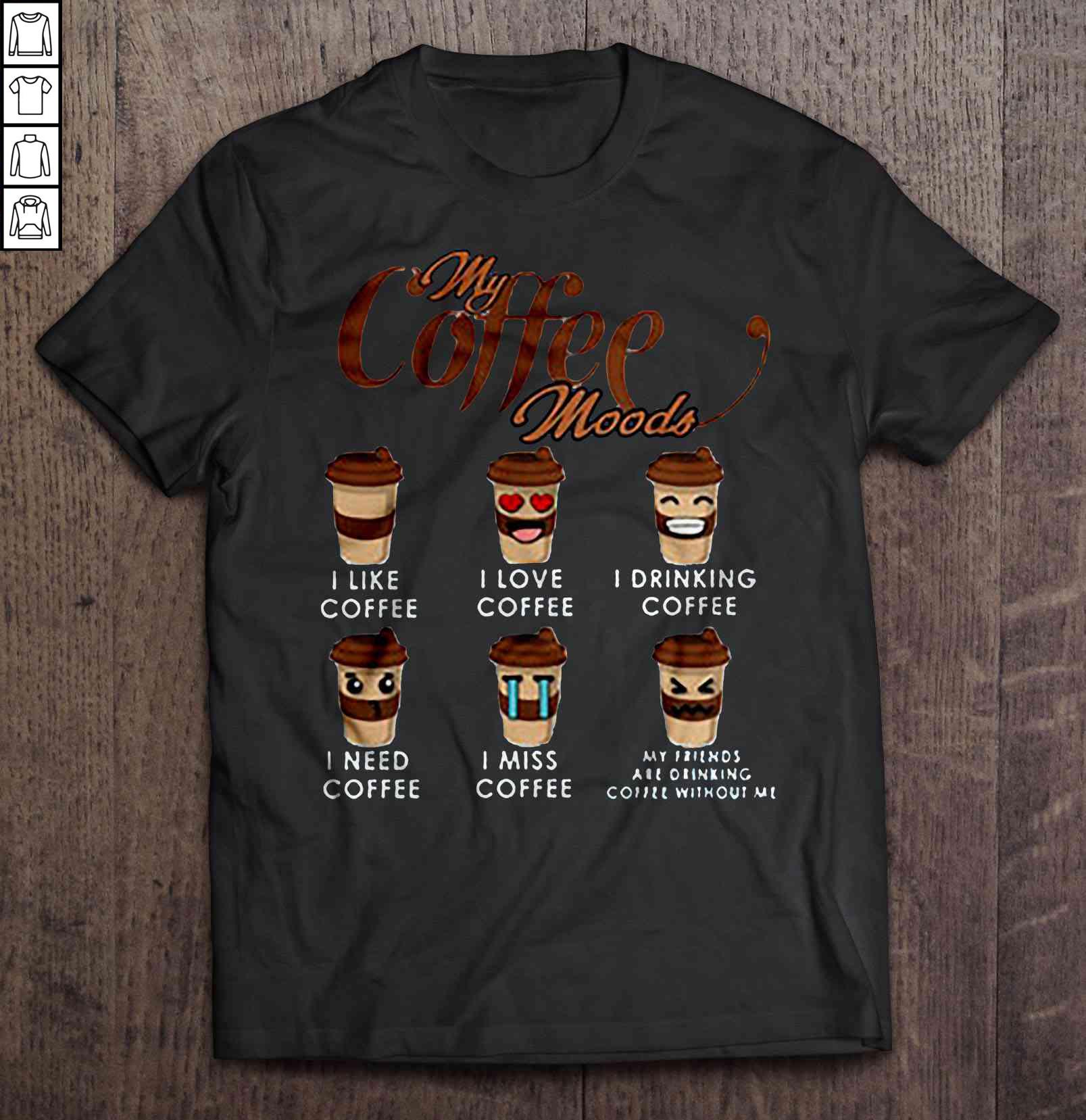 My Coffee Moods V-Neck T-Shirt