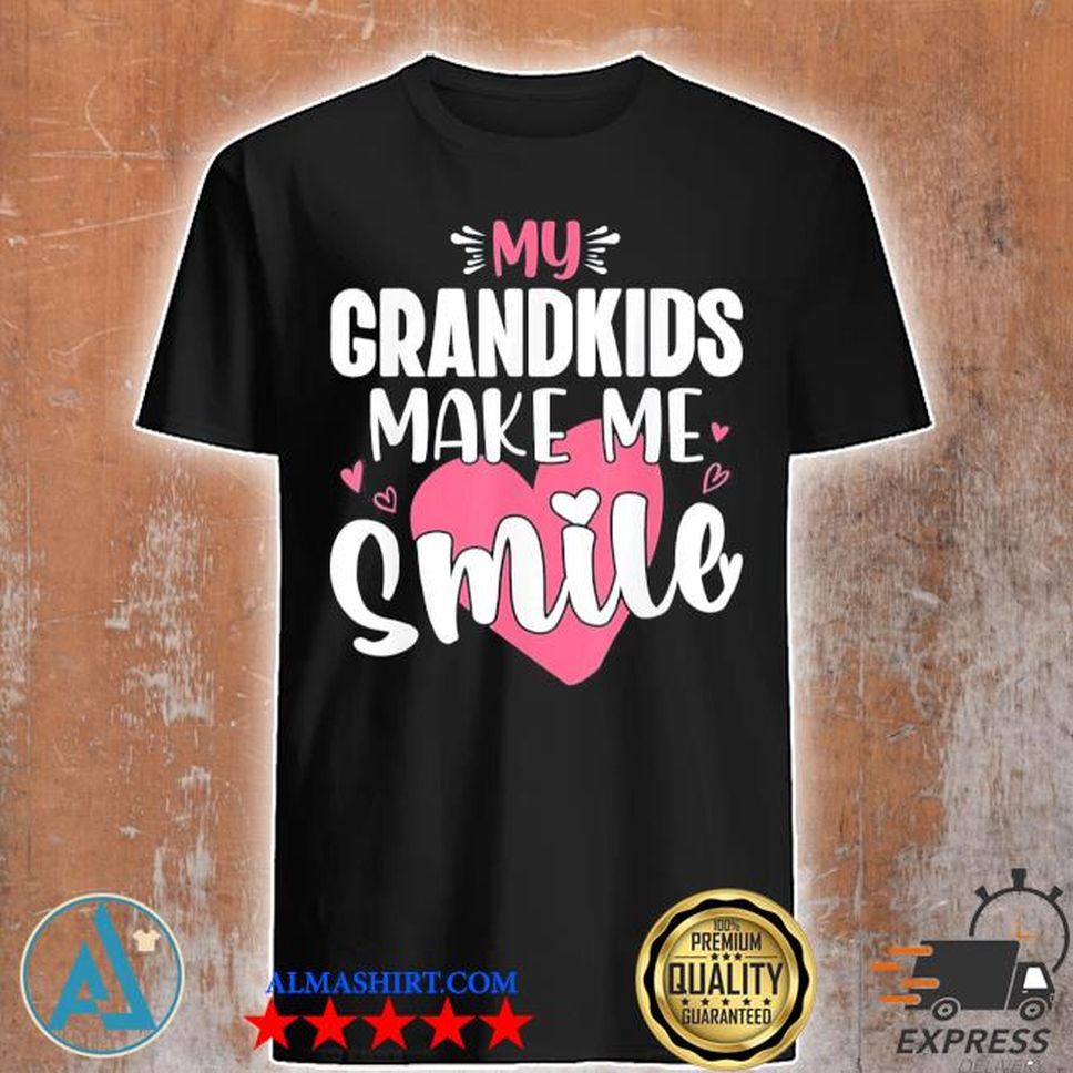 My Grandkids Make Me Smile Grandmother Shirt