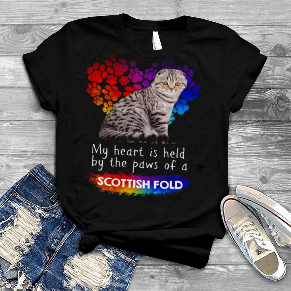 My Heart Is Held By The Paws Of A Scottish Fold Cat Shirt