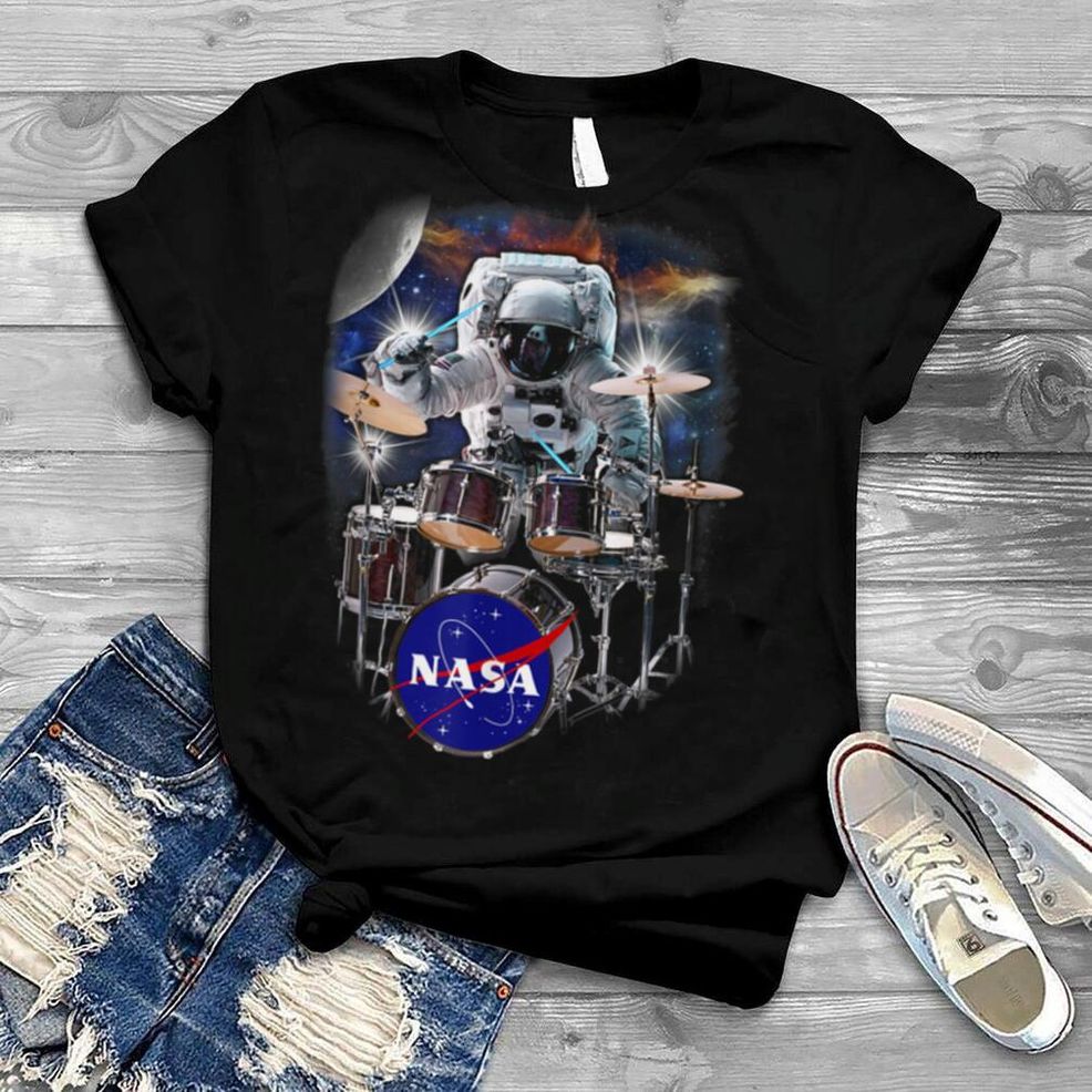 NASA Astronaut Drummer Boy In Space T Shirt B07PG3YJKG