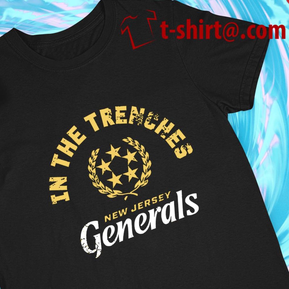 New Jersey Generals In The Trenches Logo 2022 T Shirt
