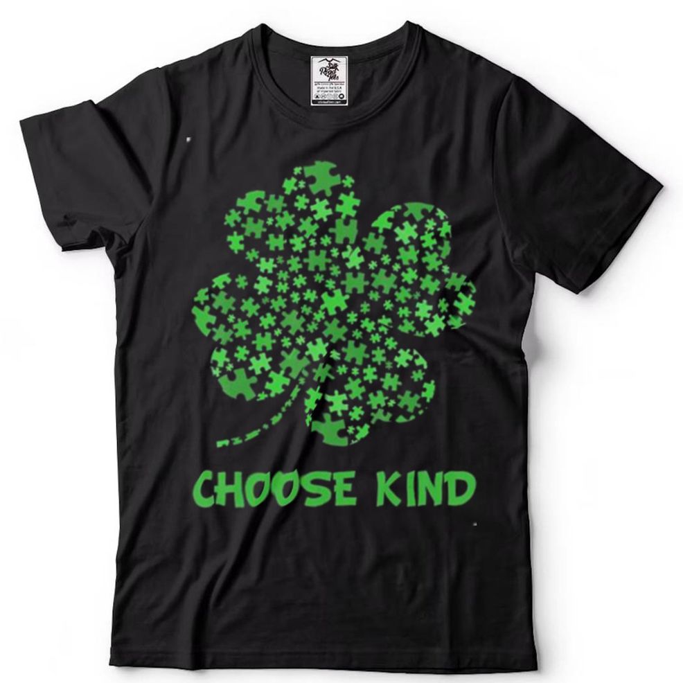 New Official Irish Shamrock Autism Puzzle Pieces St Patrick‘s Day Gifts T Shirt