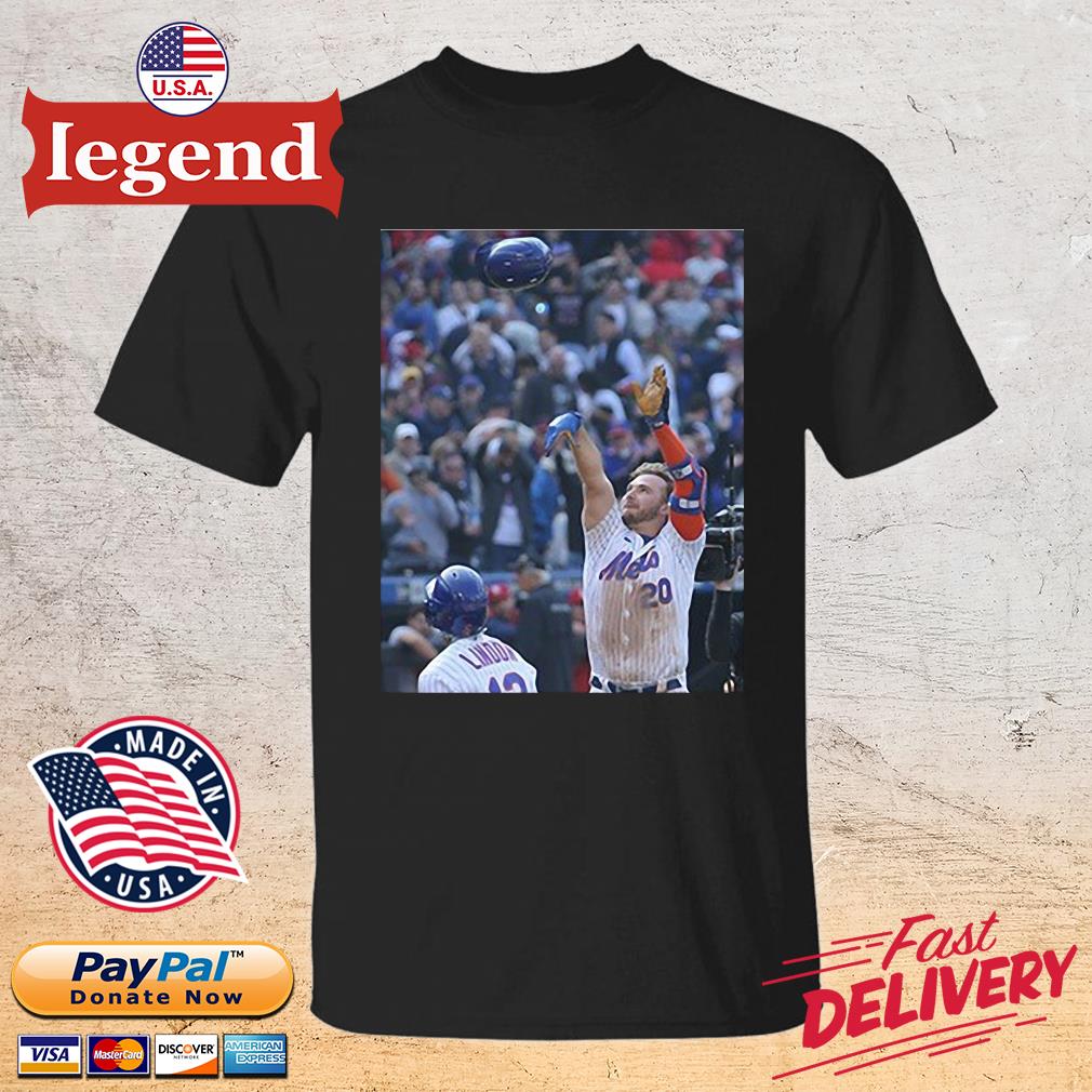 New York Mets Pete Alonso Throws His Helmet After Walk-off Homer Shirt