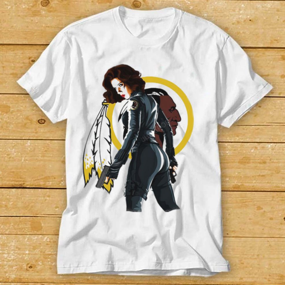NFL Washington Redskins Black Widow Dc Marvel T Shirt