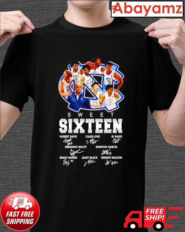 North Carolina Tar Heels Sweet Sixteen Signature Shirt