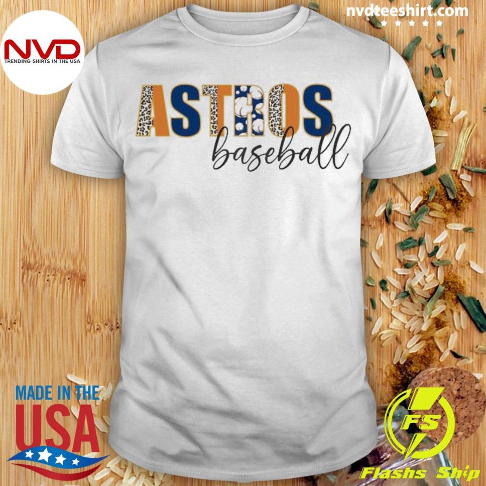 Official Astros Baseball Leopard Shirt
