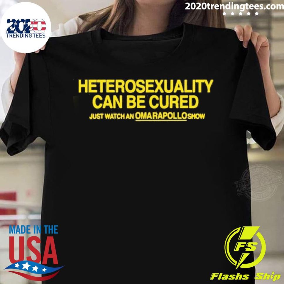 Official Heterosexuality Can Be Cured Just Watch Omar Apollo Show T Shirt