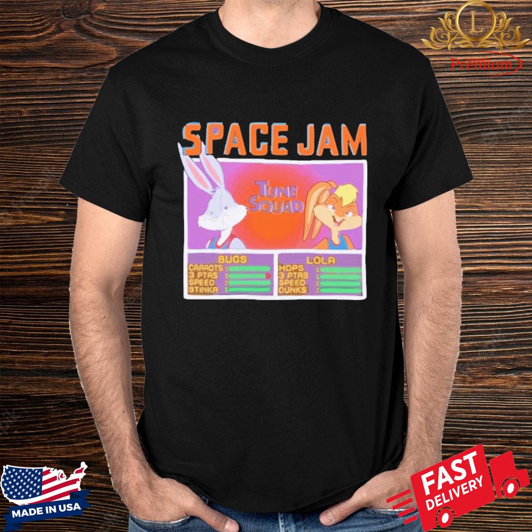 Official Tune Squad Jam Bugs And Lola Shirt