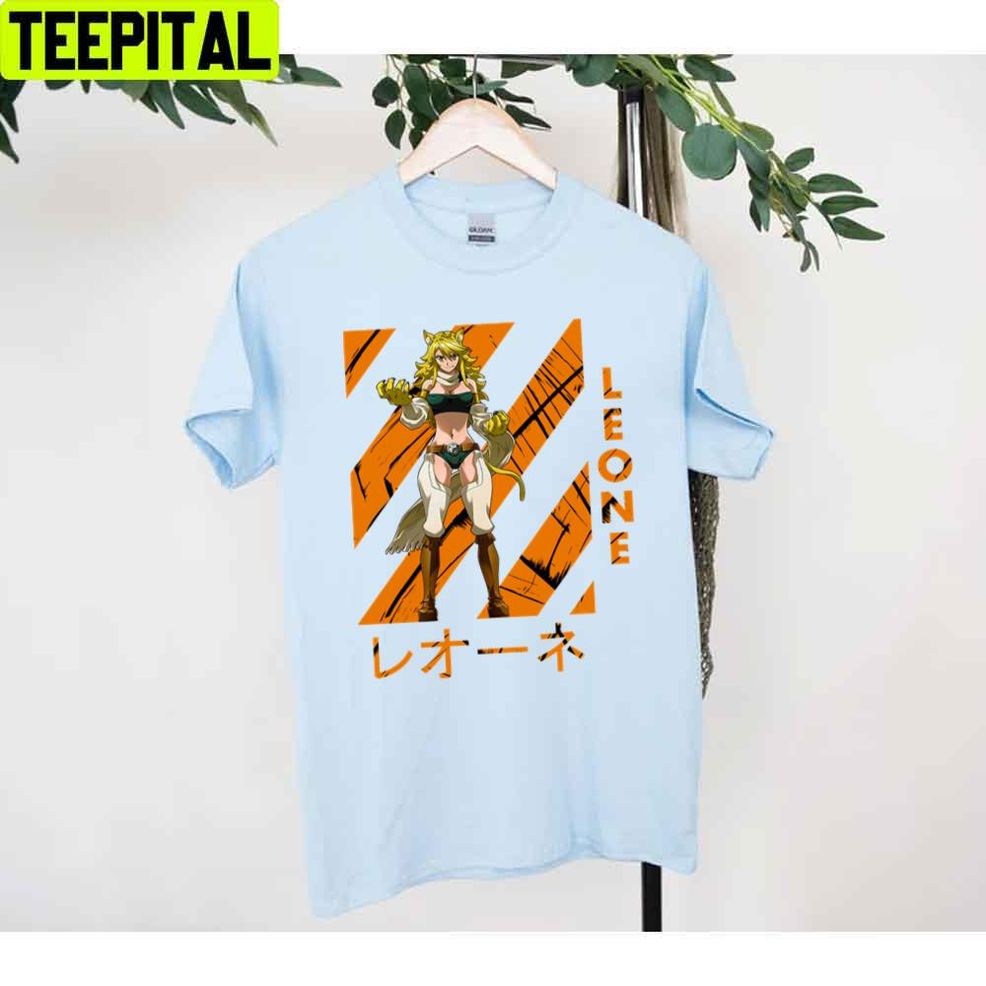 Orange Background Leone Akame Ga Kill Manga Unisex T Shirt