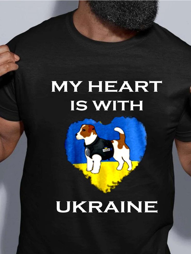Patron Dog Hunting Mines Ukraine T Shirt