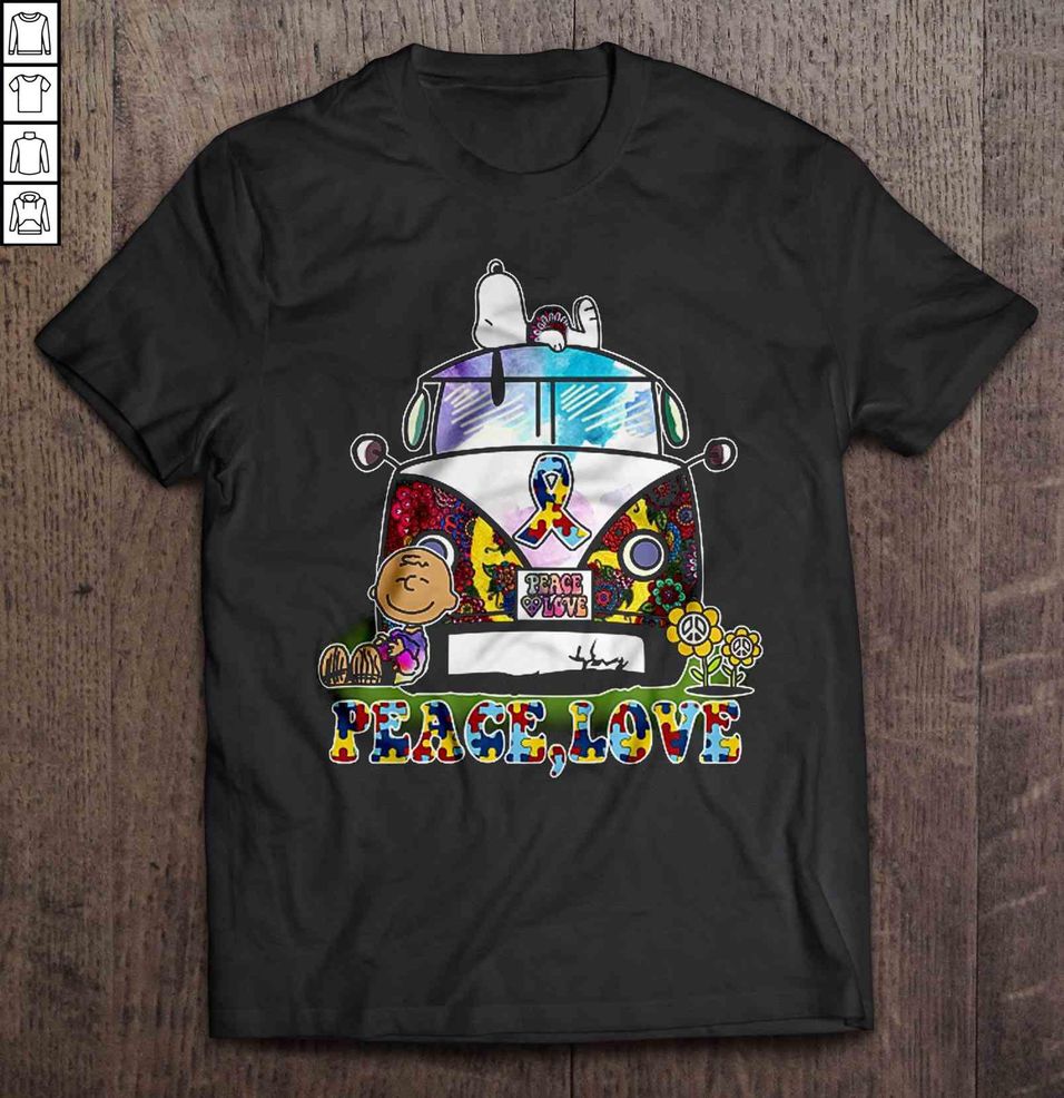 Peace Love – Autism Volkswagen Van Shirt