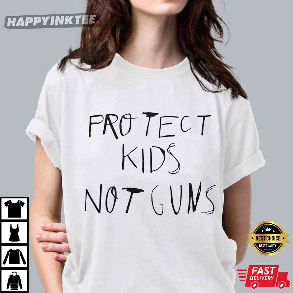 Protect Kids Not Guns Gun Control Uvalde Texas T-Shirt