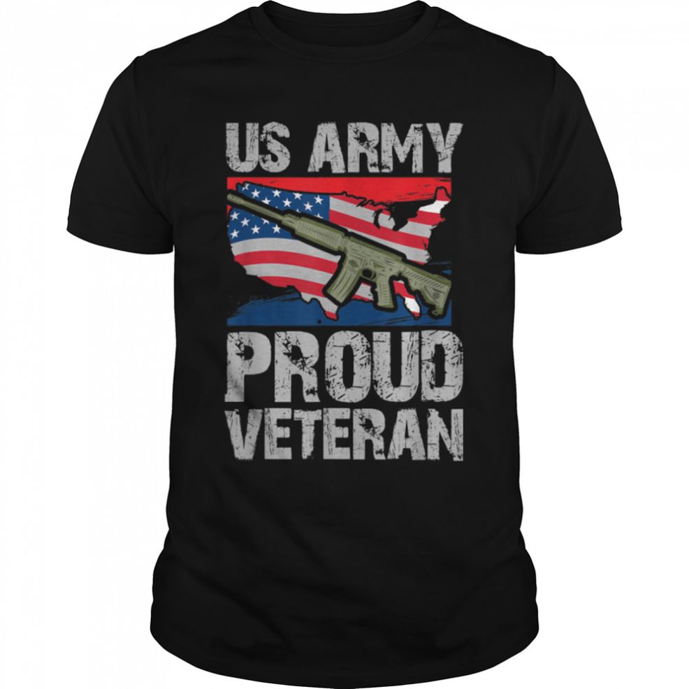 Proud Veteran Retired Soldier U.S Flag T Shirt B09ZNPN1RM