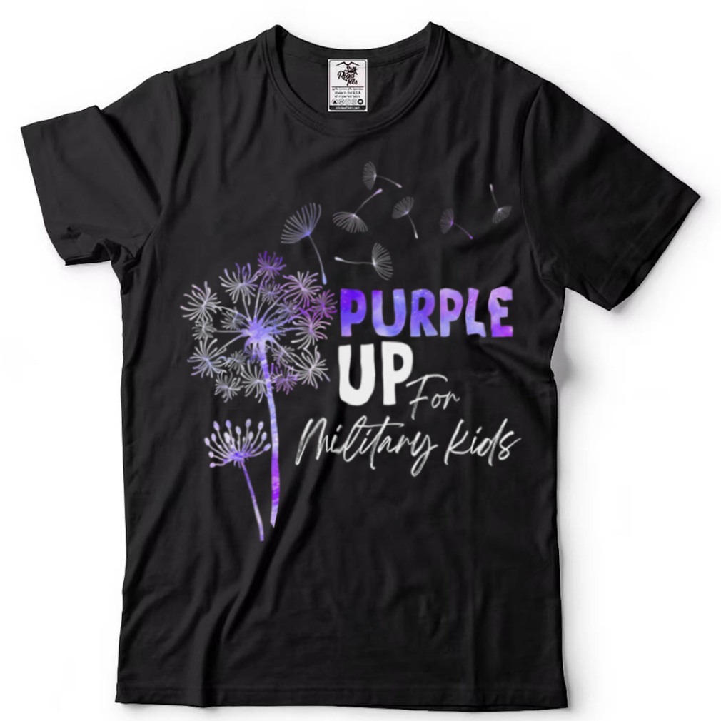 Purple up for Military Kids   Month of the Military Child T Shirt
