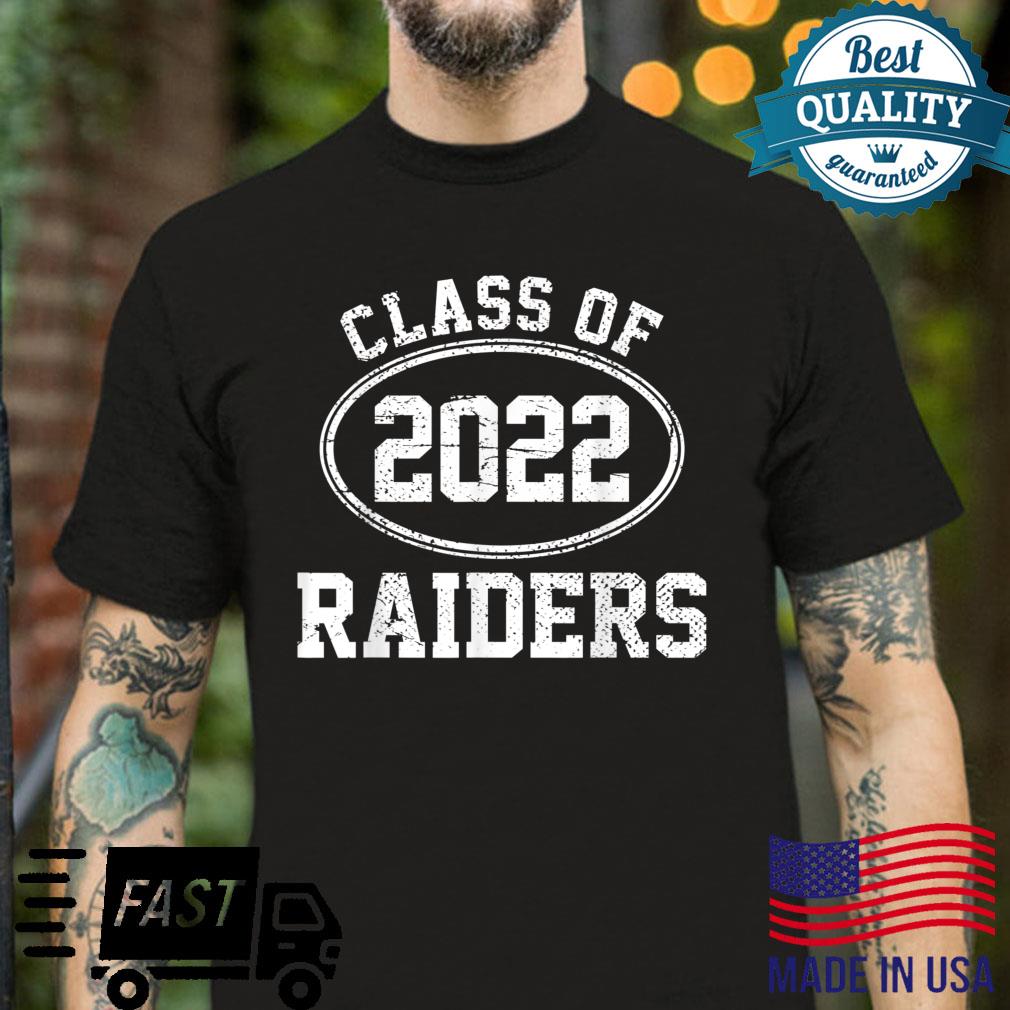 Raider Mascot Vintage Athletic Sport Team Senior Class 2022 Shirt