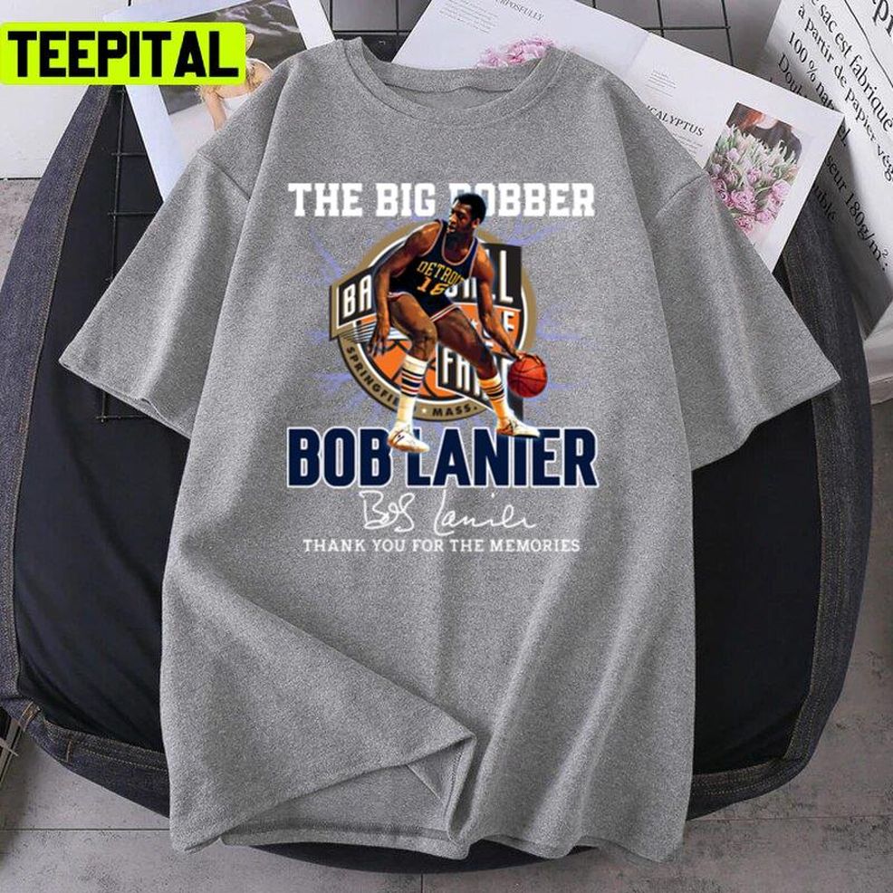 Retro 80s 90s Bob Lanier Basketball Signature Rip Unisex T Shirt
