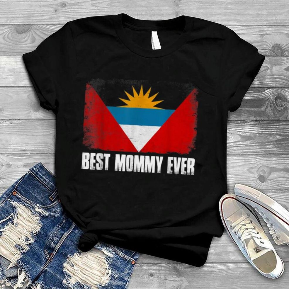 Retro Antigua And Barbuda Flag Best Mommy Ever Shirt