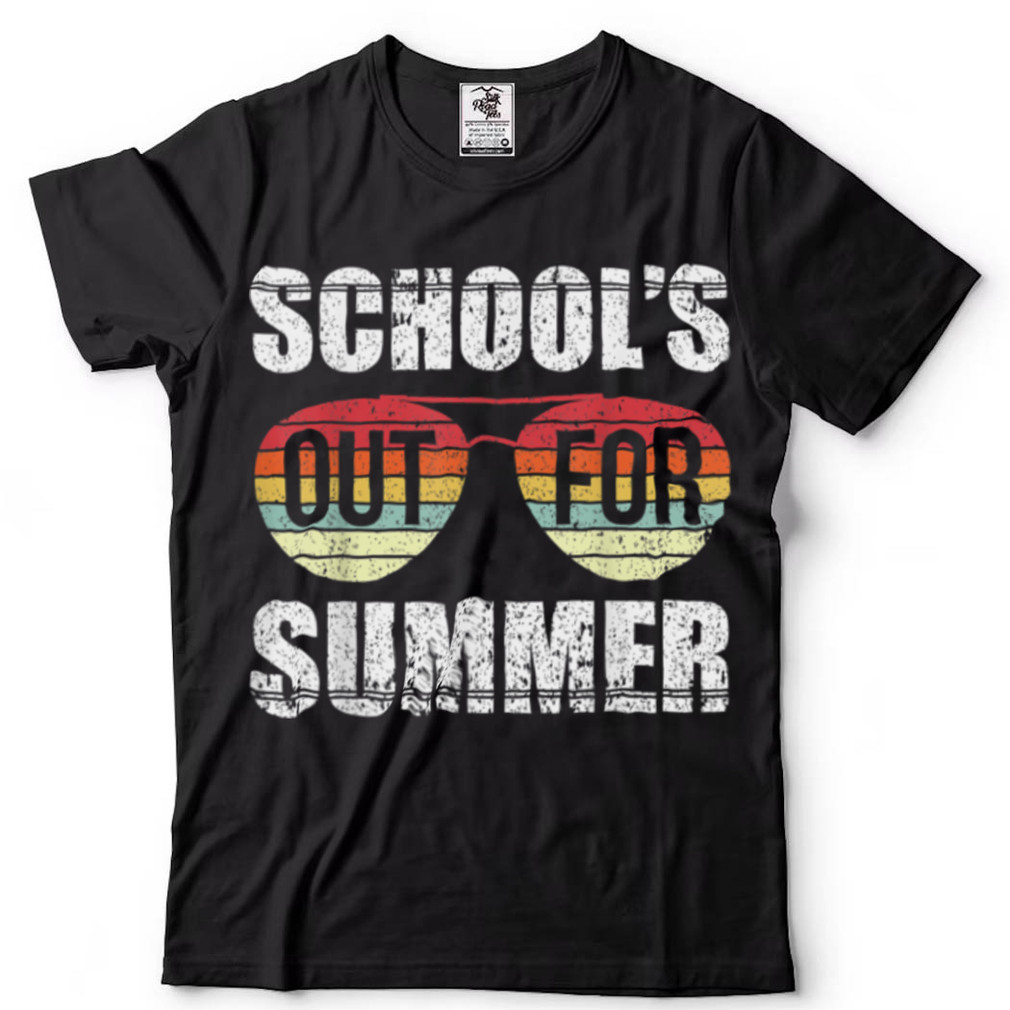 Retro Last Day Of School Schools Out For Summer Teacher Gift T Shirt