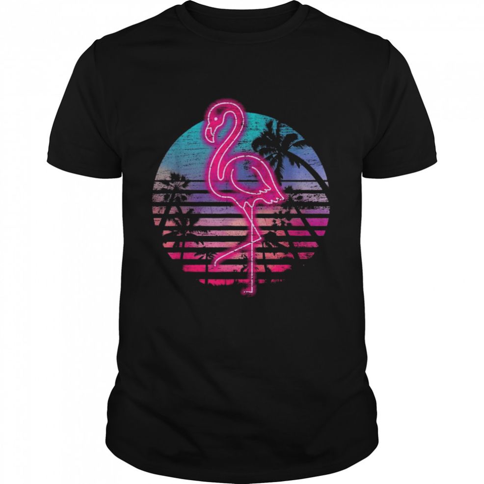 Retro Tropic Flamingo Shirt