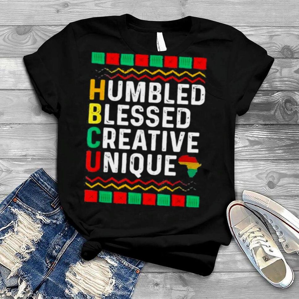Retro Vintage Hbcu Humbled Blessed Creative Unique African Shirt