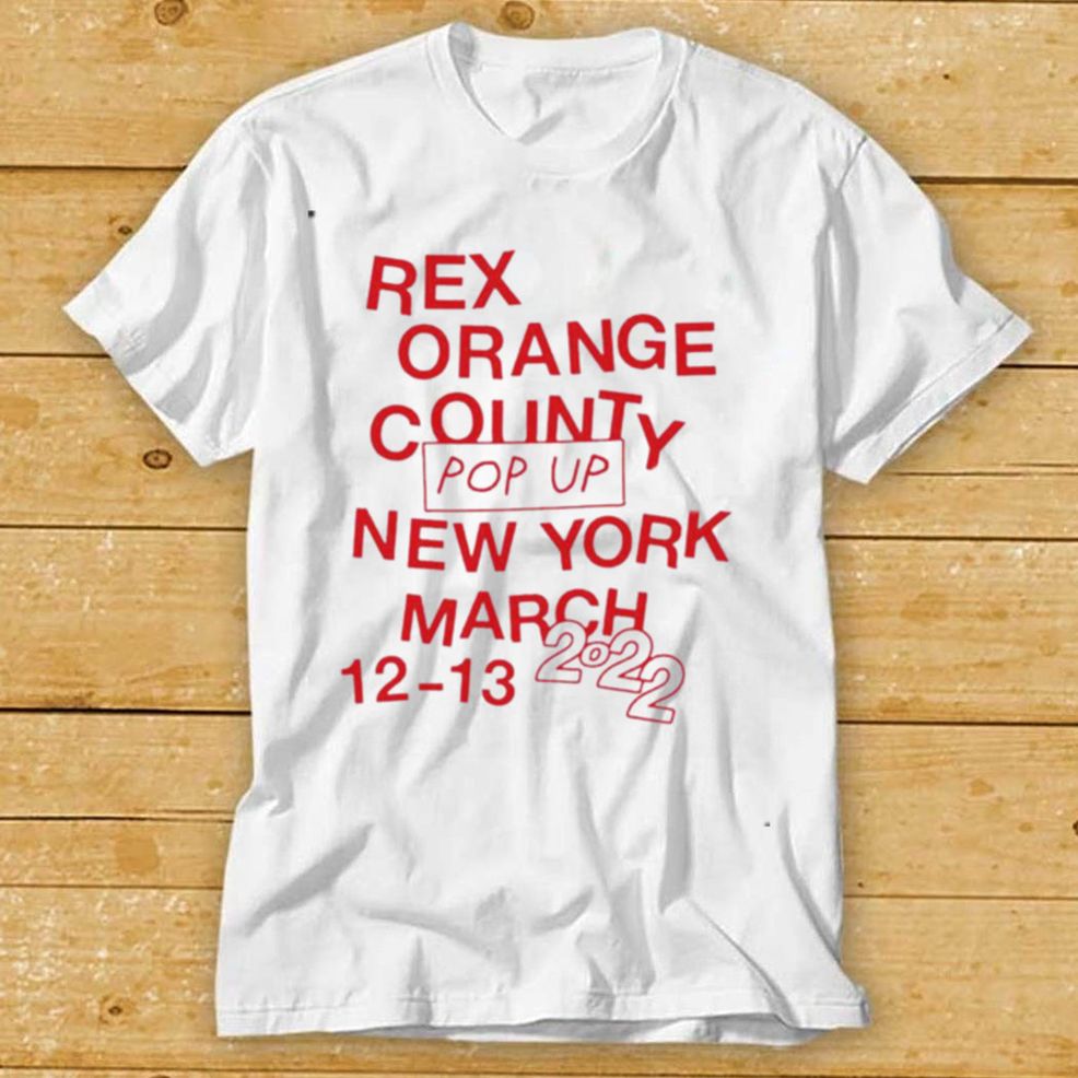 Rex Orange County Pop Up New York March 12 13 2022 T Shirt