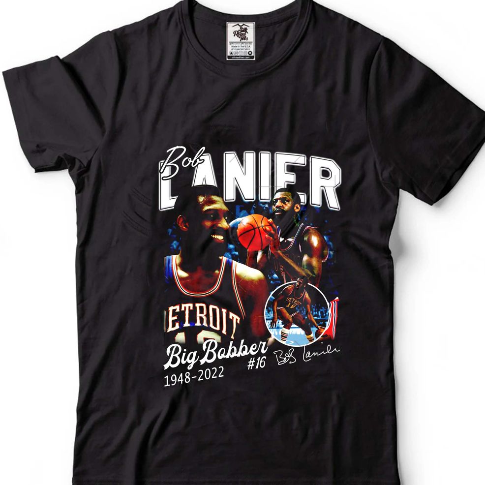 RIP Bob Lanier 1948 2022 With Wignature T Shirt
