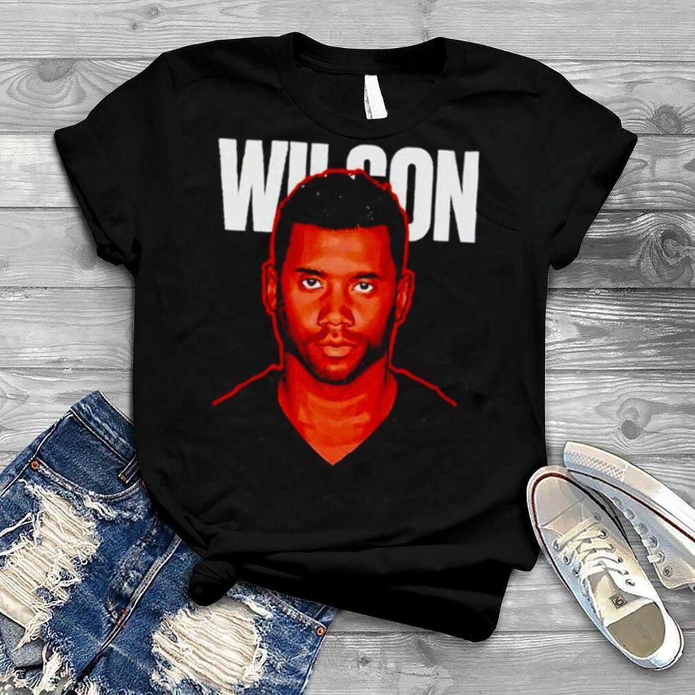 Russell Wilson Denver Game Face Football T Shirt