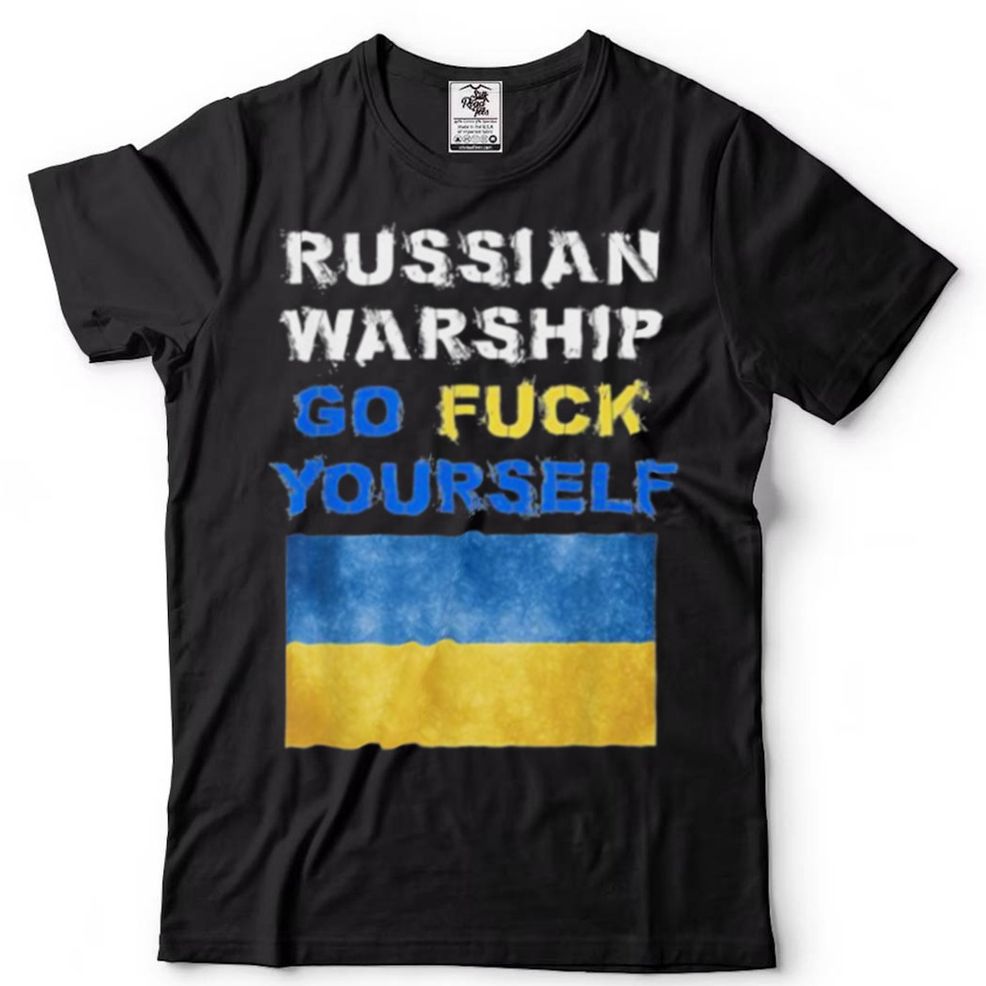 Russian Warship Go F Yourself Ukraine Flag Shirt