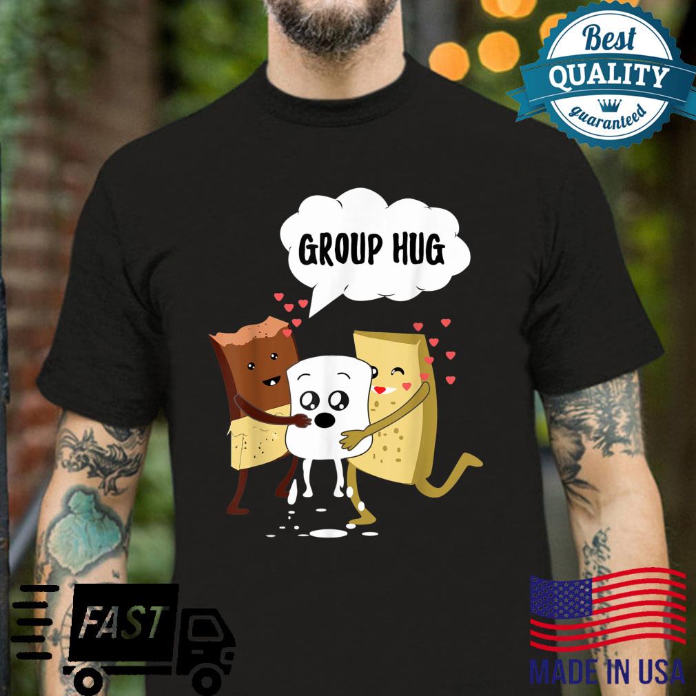 S’more Camper Smores Marshmallow Camping Group Hug Shirt