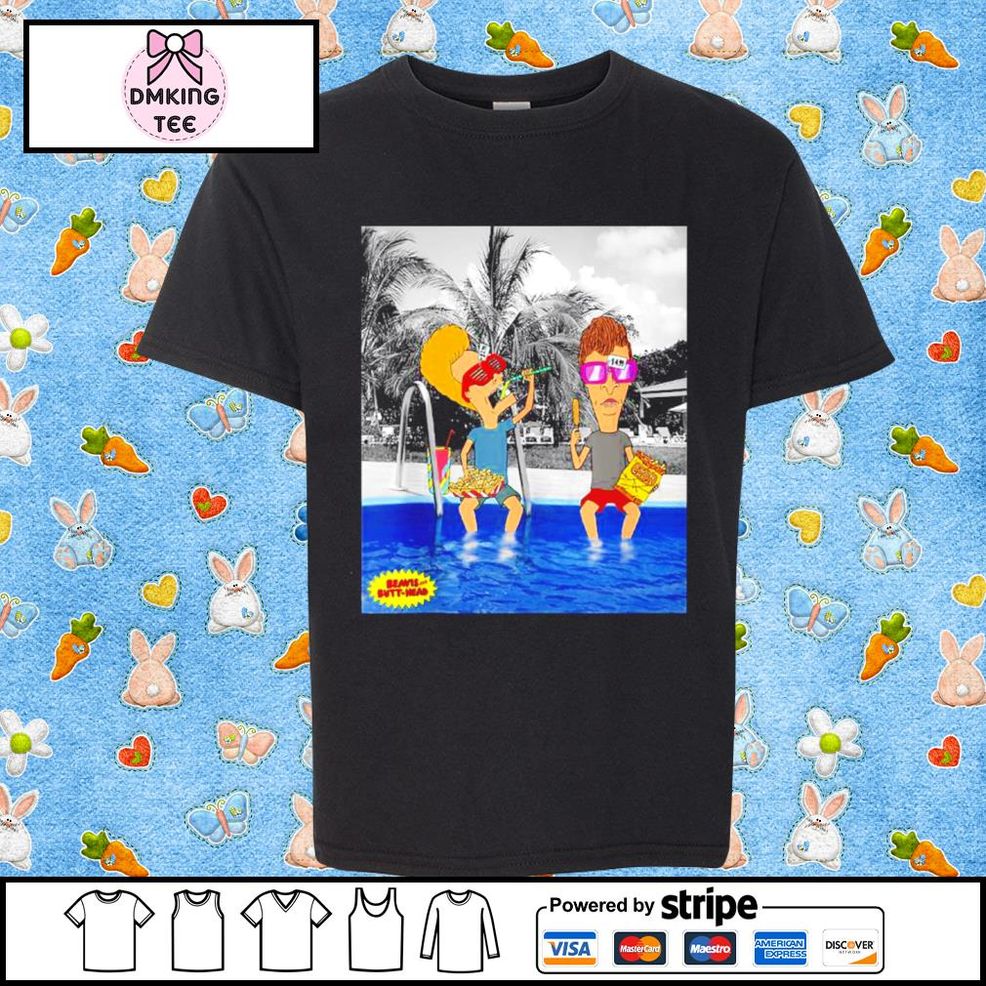 School Is For Learning Beavis And Butthead Summer Pool Shirt