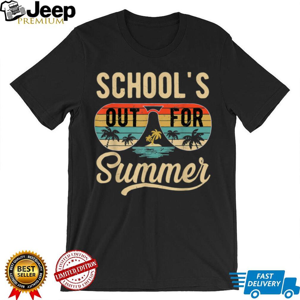 Schools Out For Summer Teacher Sunglasses Last Day Of School T Shirt