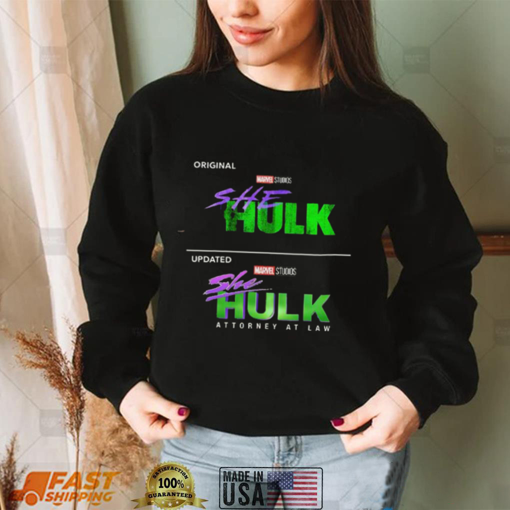 She Hulk Original Logo vs Updated Logo Marvel Studios Classic T Shirt