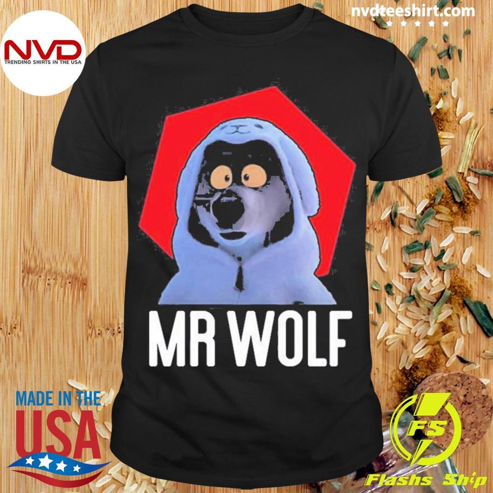 Shocked Mr Wolf The Bad Guys Film 2022 Shirt