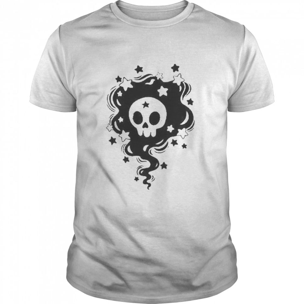 Skull Black Magic Swirl Design T Shirt